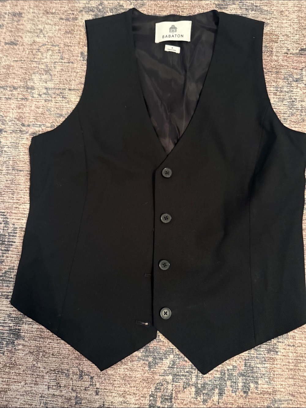 Babaton Black Tailored Women's Vest